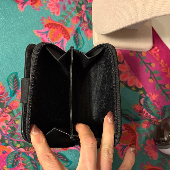 Prada Black Compact Zipper Wallet - Picture 10 of 13